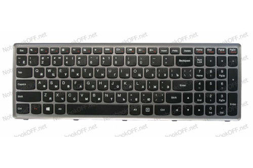 Клавиатура для ноутбука Lenovo U510, Z710 Silver фото №1